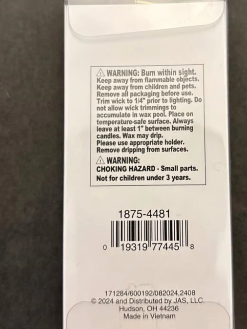 Stir Everyday Number 1 Birthday Candle 🗺 Oversized, Metallic Gold New in Box!!